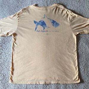 Fish Hippie Co Tropical Shark 100% Cotton Short Sleeve Graphic T-shirt